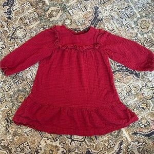 Zara Crimson 100% cotton dress